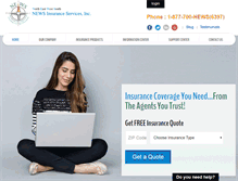 Tablet Screenshot of newsinsurance.com